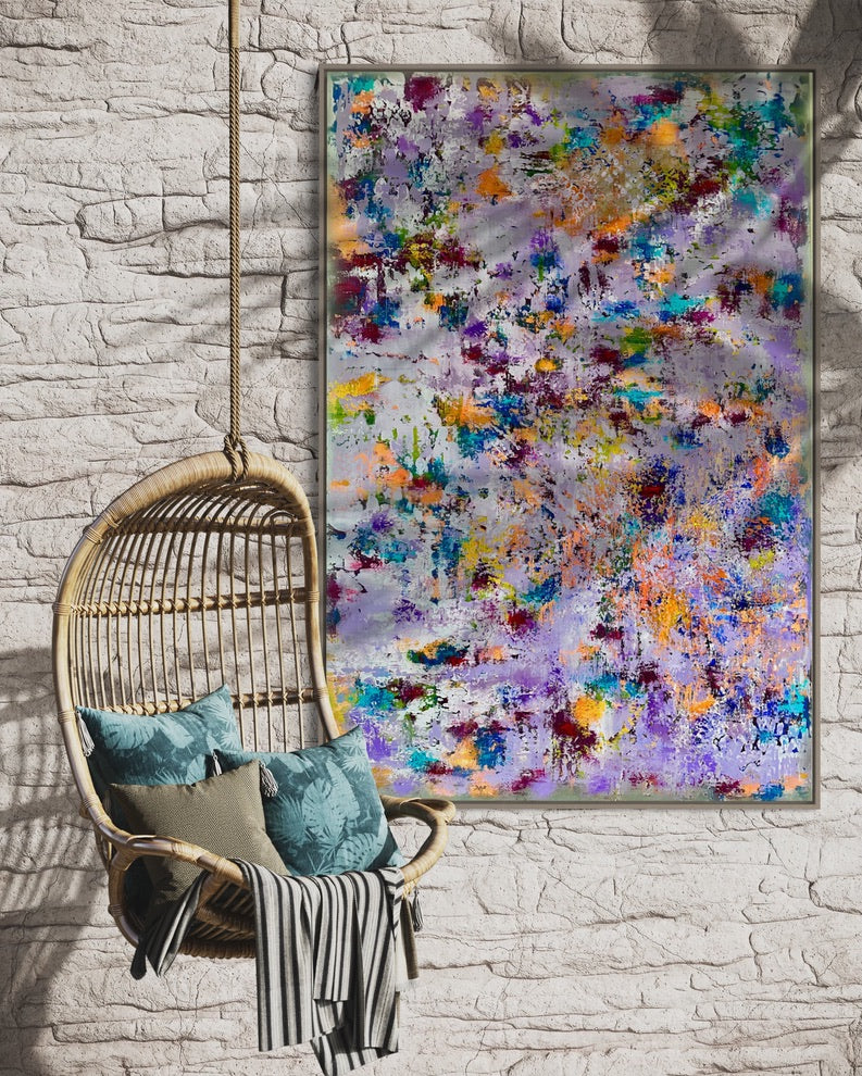 Paysage de rêve lilas