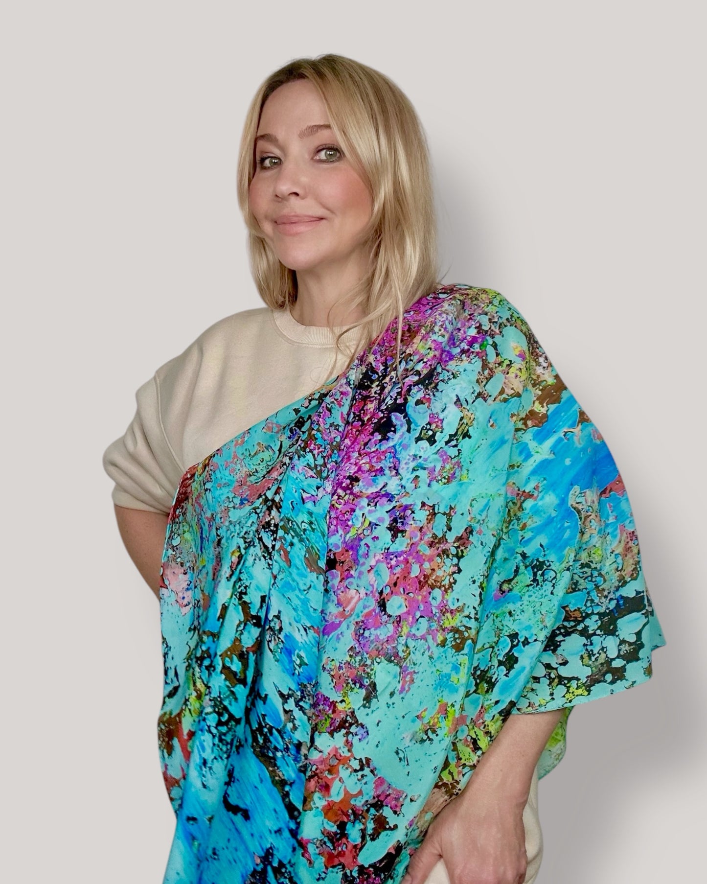 Foulard en soie « Forêt de l'espoir » 110