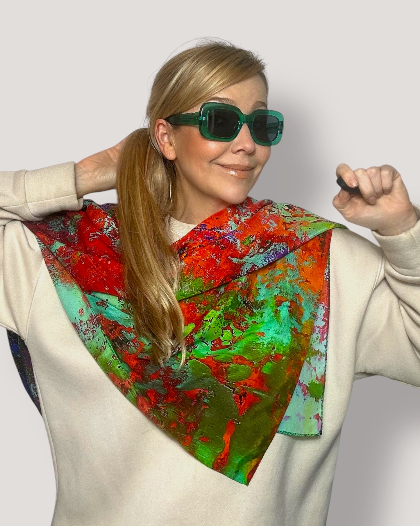 Foulard en soie « Le Gloaming » 110
