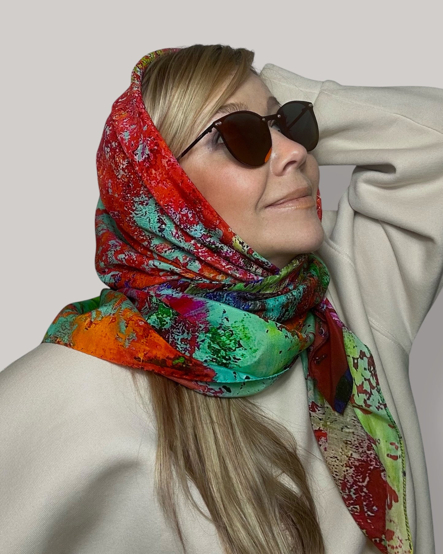 Foulard en soie « Le Gloaming » 110