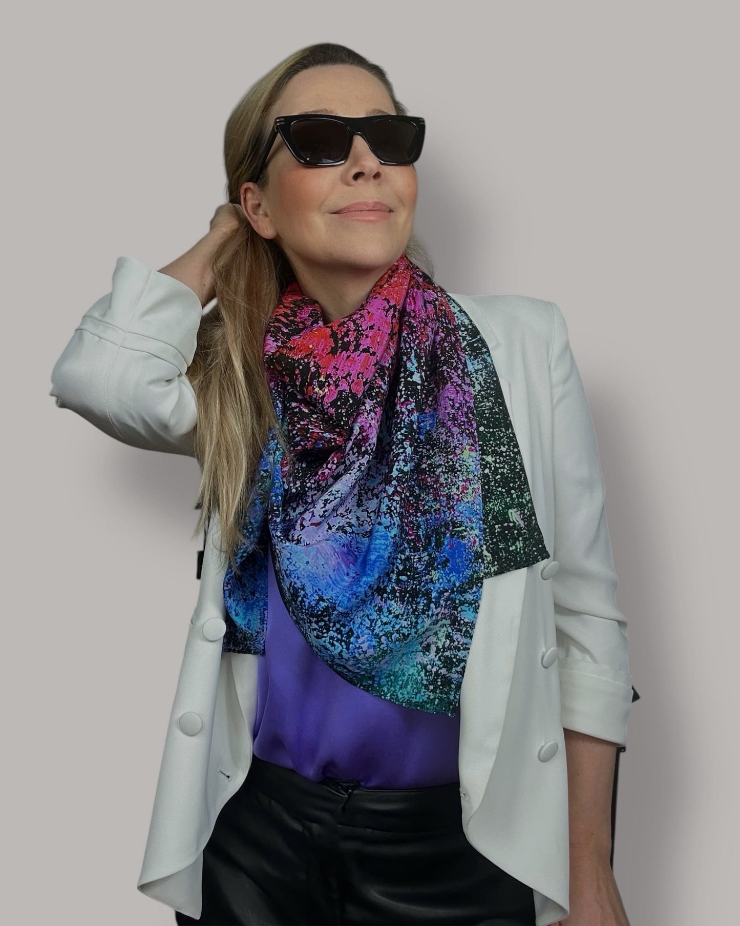 Foulard en soie «Nébuleuse Tête de Cheval» 110