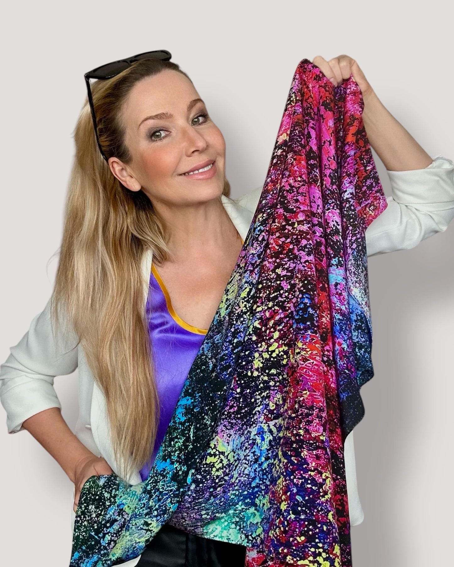 Foulard en soie «Nébuleuse Tête de Cheval» 110