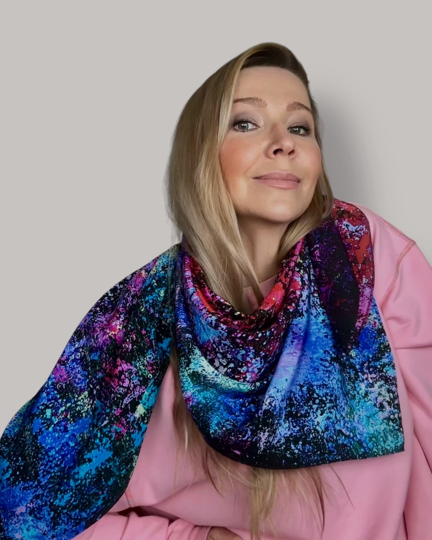 Foulard en soie «Nébuleuse Tête de Cheval» 110