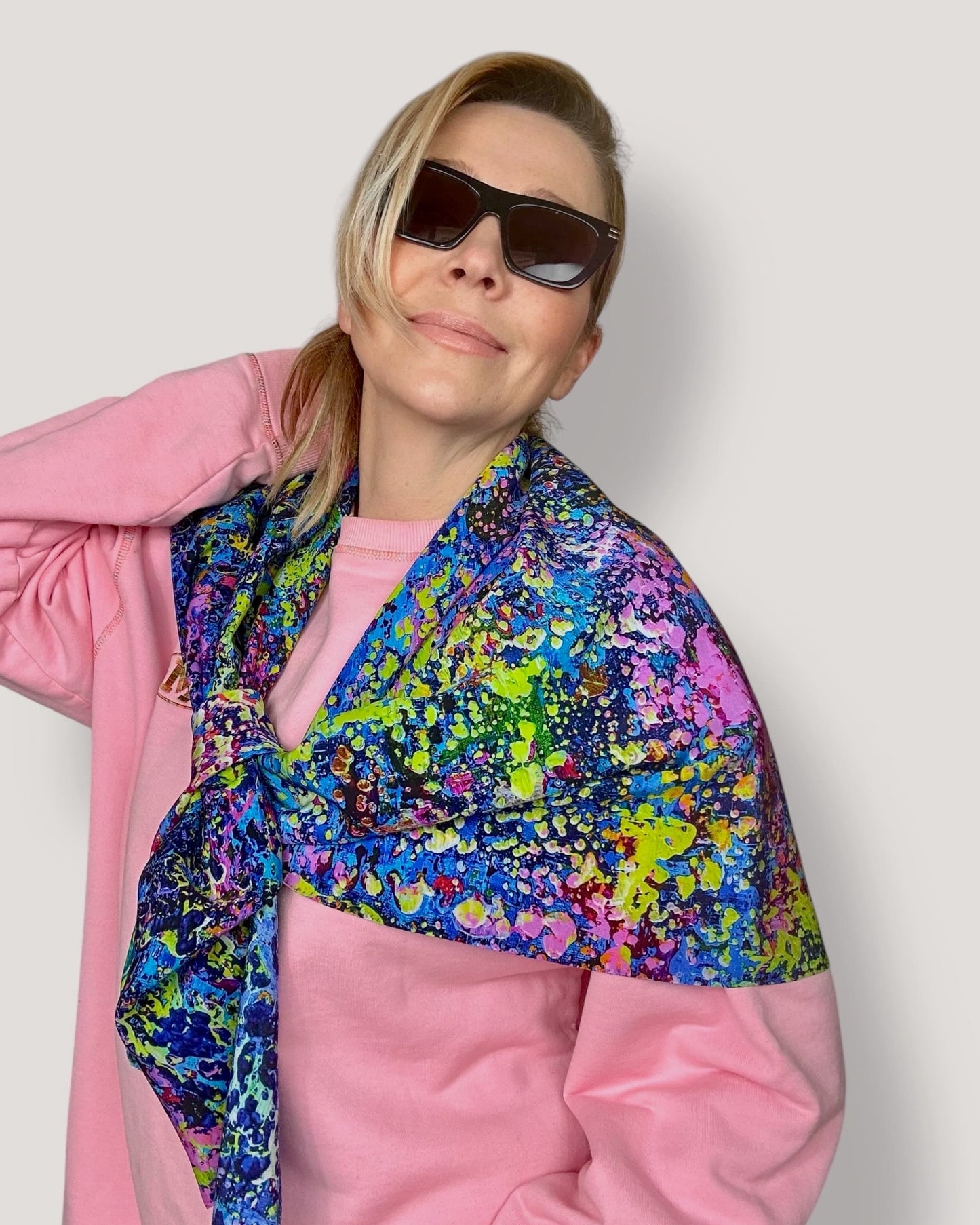 Foulard en soie « Le jardin de Neptune » 110