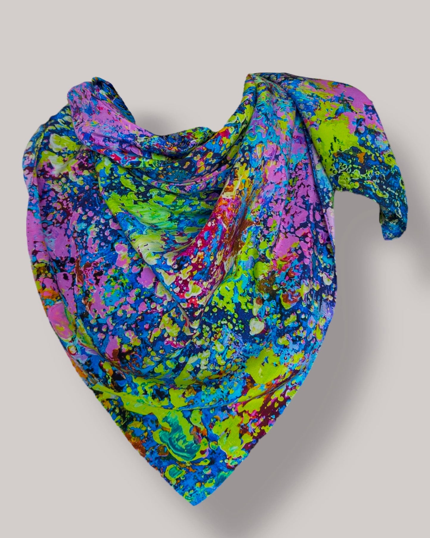 Foulard en soie « Le jardin de Neptune » 110