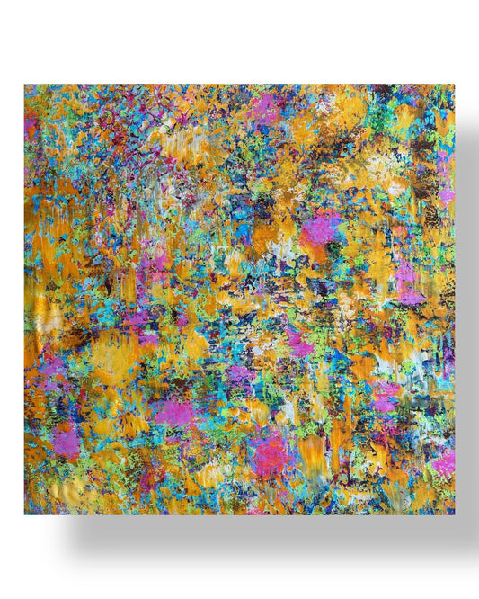 Seidenschal „Roter Lotussee“ 110