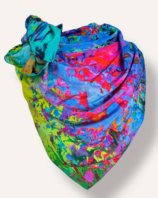 Silk Scarf «The Spectrum» 110