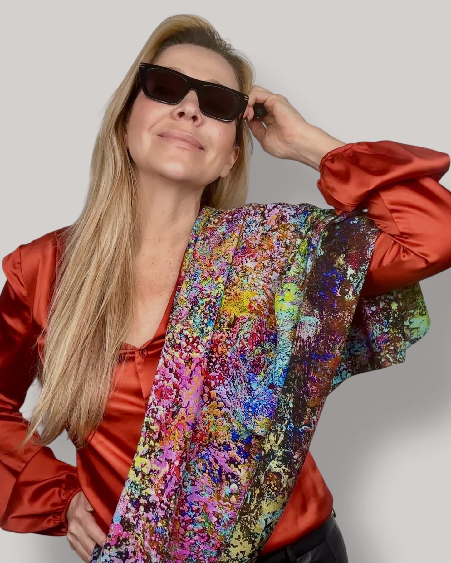 Foulard en soie « Émeute d'été » 110