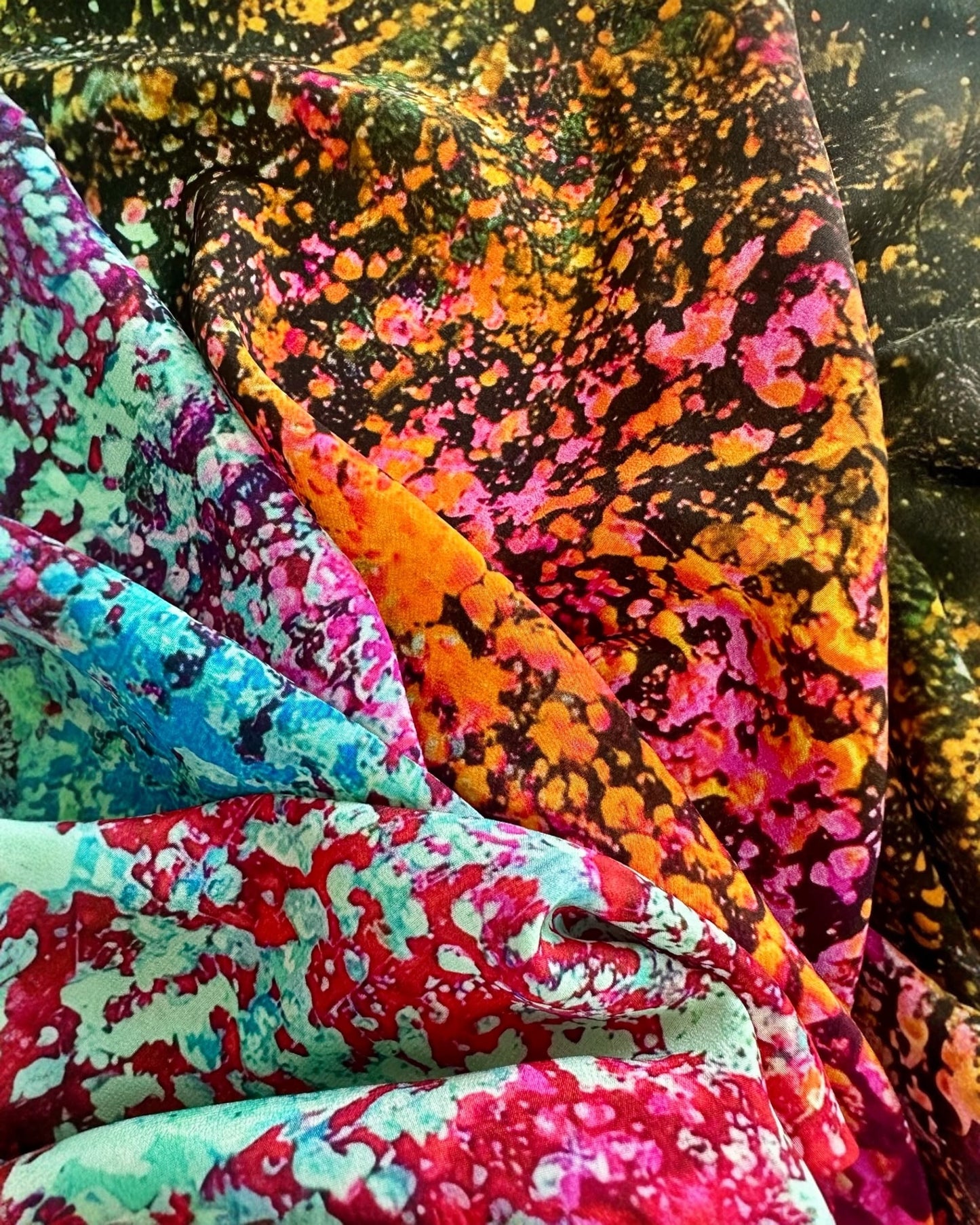 Silk Scarf «Trifid Nebula» 110