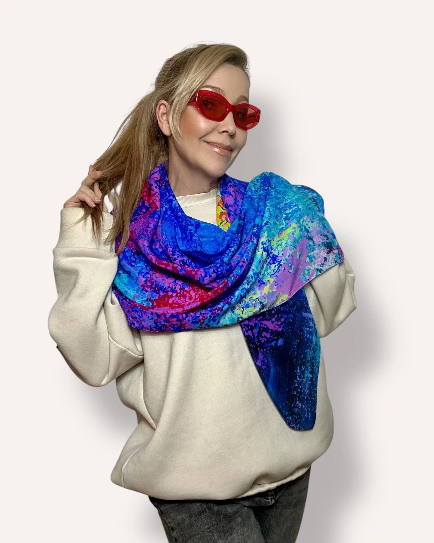 Seidenschal „Universal DNA“ 110