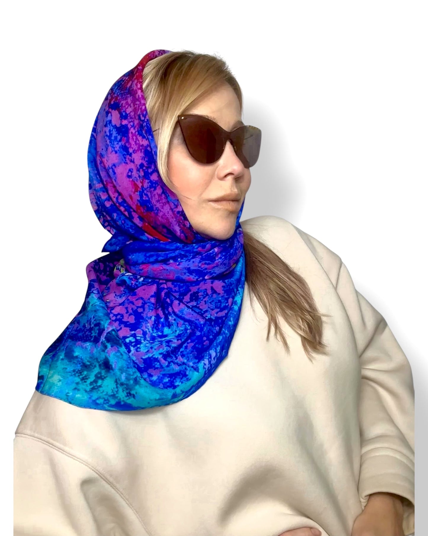 Foulard en soie « ADN universel » 110