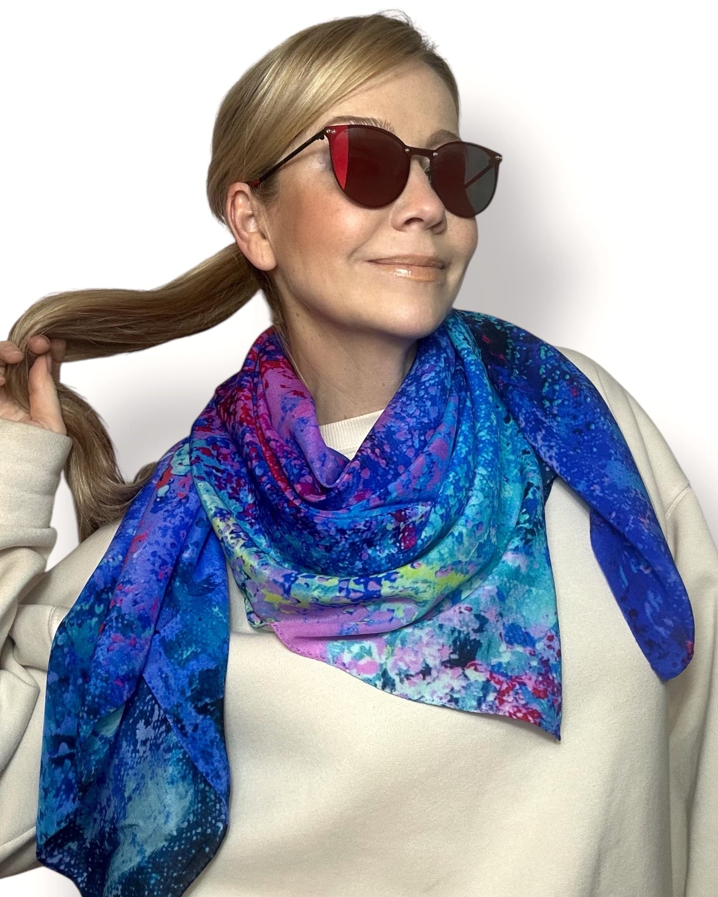 Foulard en soie « ADN universel » 110