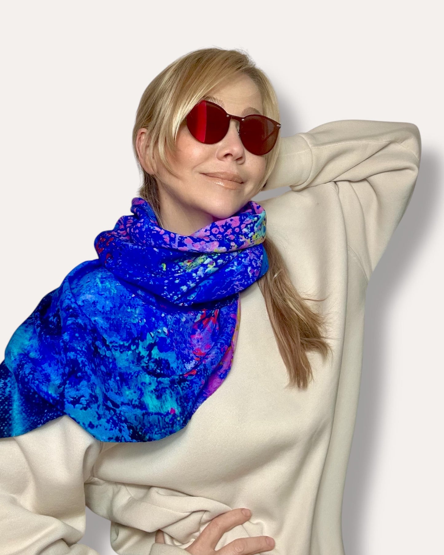 Foulard en soie « ADN universel » 110