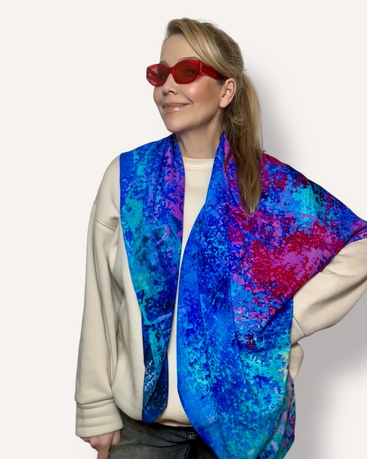 Foulard en soie « ADN universel » 110