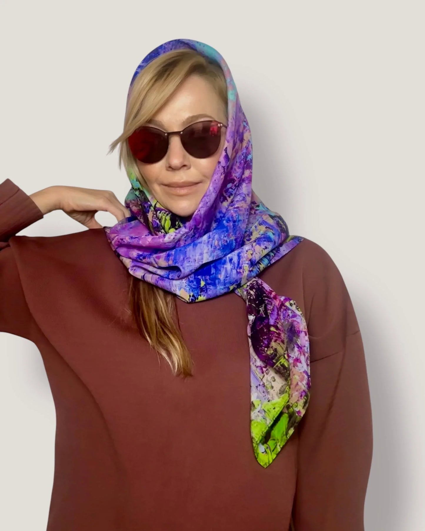 Seidenschal „Venedig“ 110 x 110 cm