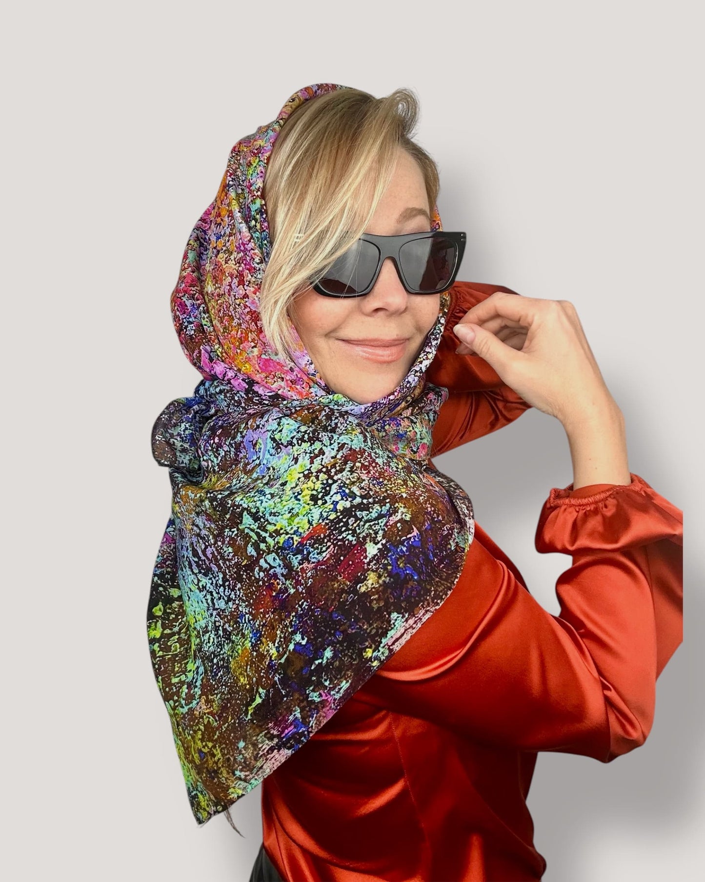 Foulard en soie « Émeute d'été » 110
