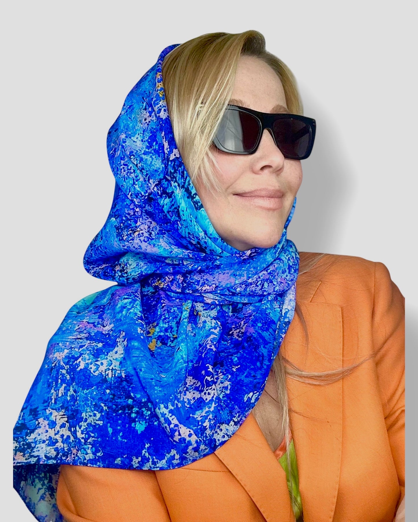 Foulard en soie « Aube matinale » 110