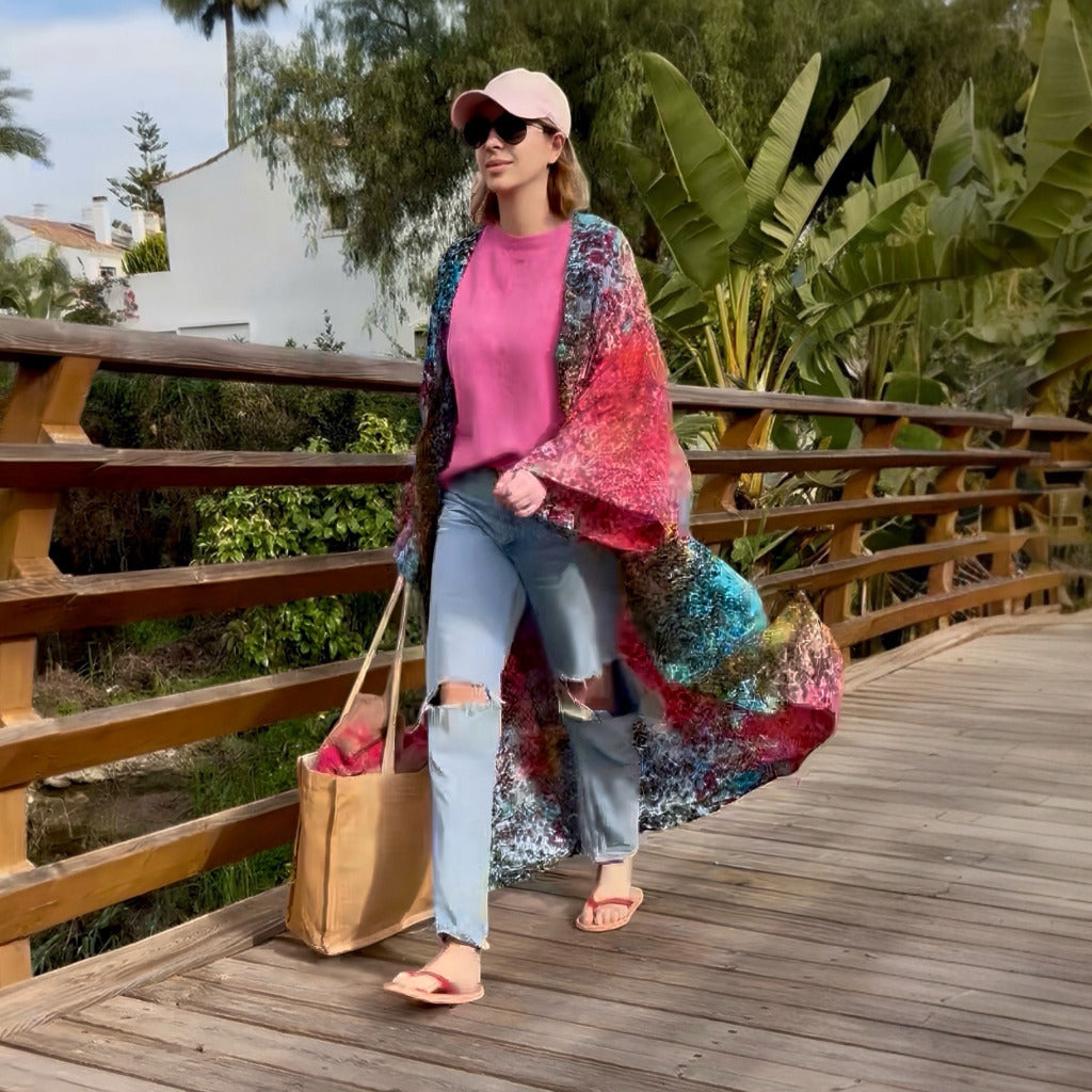 Seidenkimono "Trifidnebel"