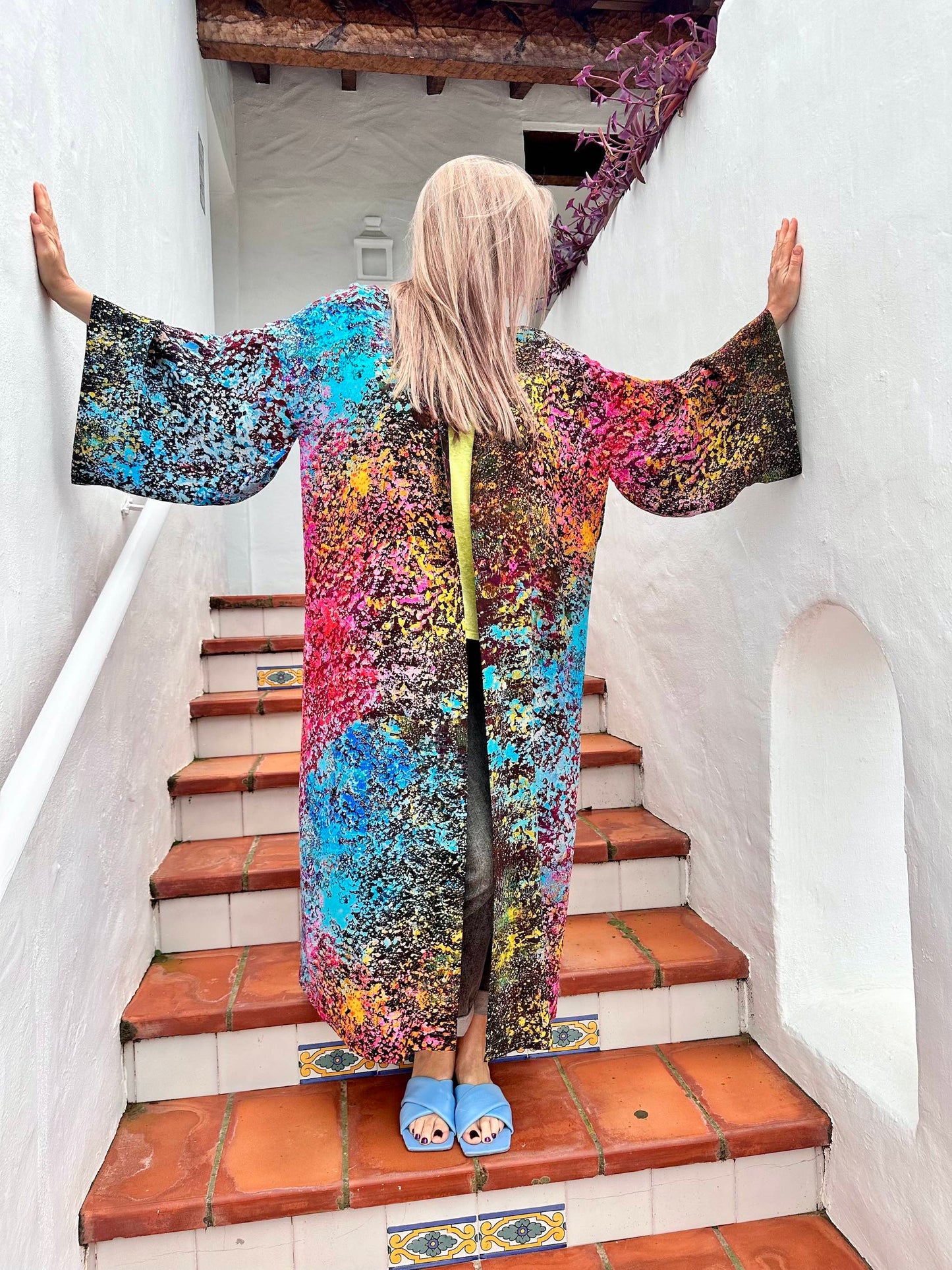 Silk Kimono "Trifid Nebula"