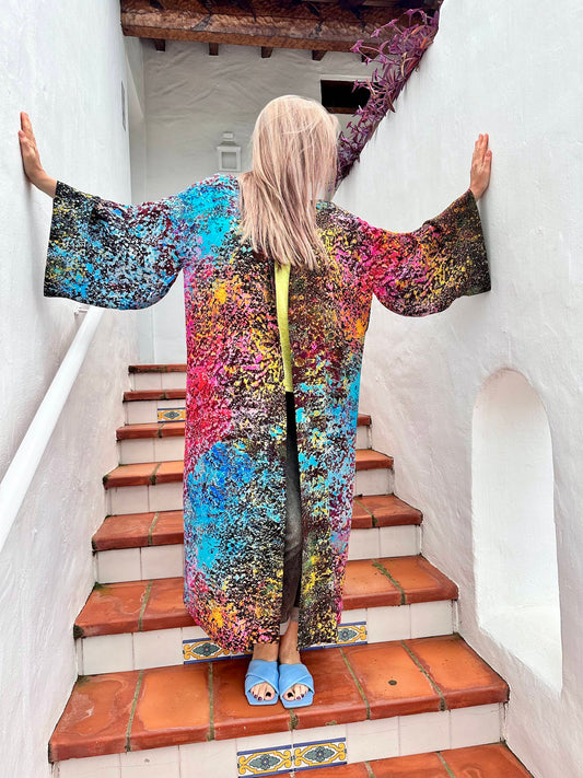 Silk Kimono "Trifid Nebula"