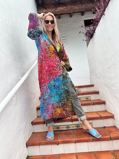 Silk Kimono "Trifid Nebula"