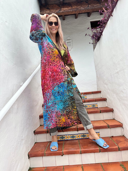 Silk Kimono "Trifid Nebula"