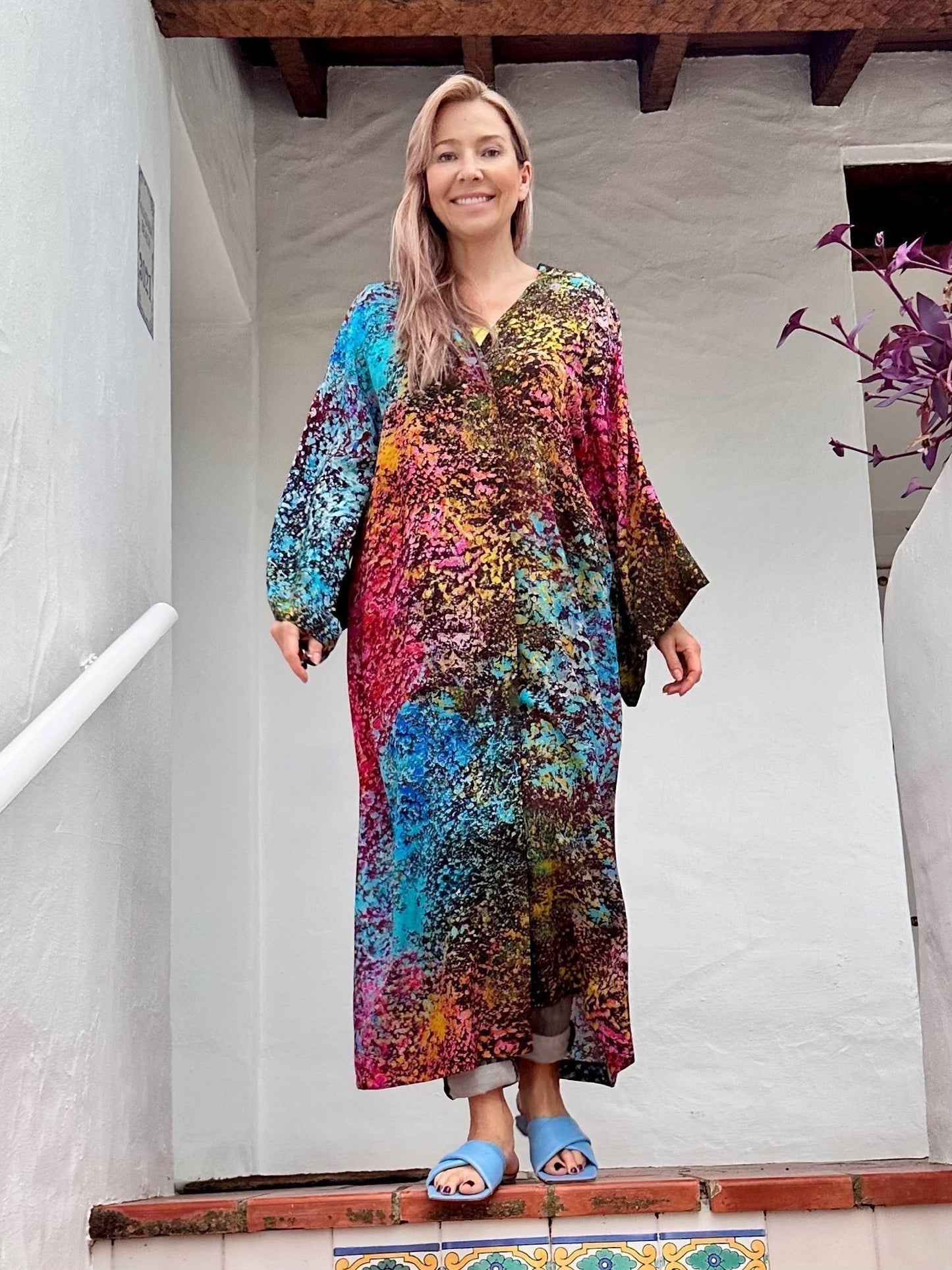 Silk Kimono "Trifid Nebula"