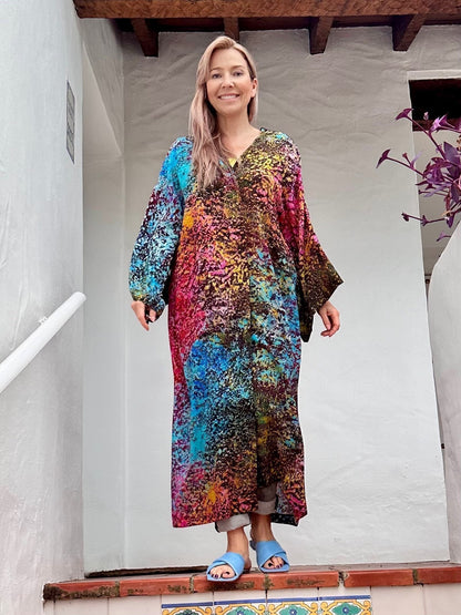 Silk Kimono "Trifid Nebula"