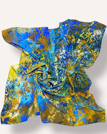Foulard en soie « Antiquité dorée » 110 