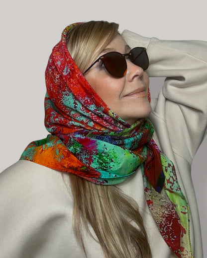 Foulard en soie « Le Gloaming » 110 