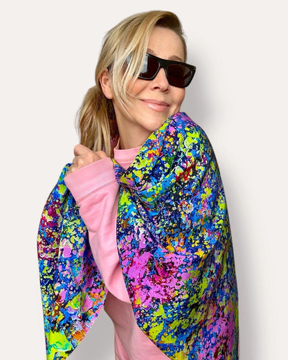 Foulard en soie « Le jardin de Neptune » 110