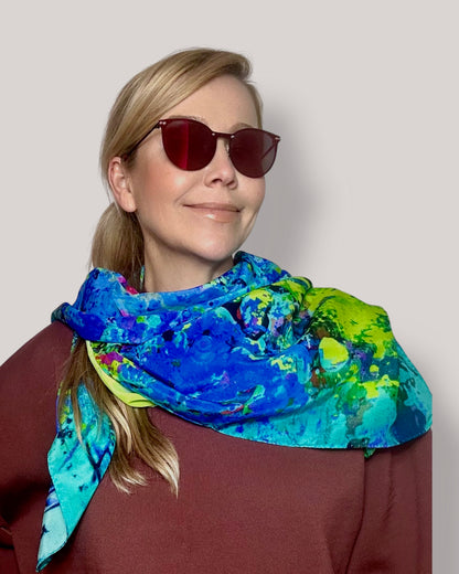 Foulard en soie « Le Spectre » 110 