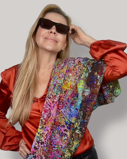Foulard en soie « Émeute d'été » 110