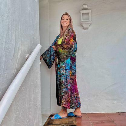 Seidenkimono "Trifidnebel"