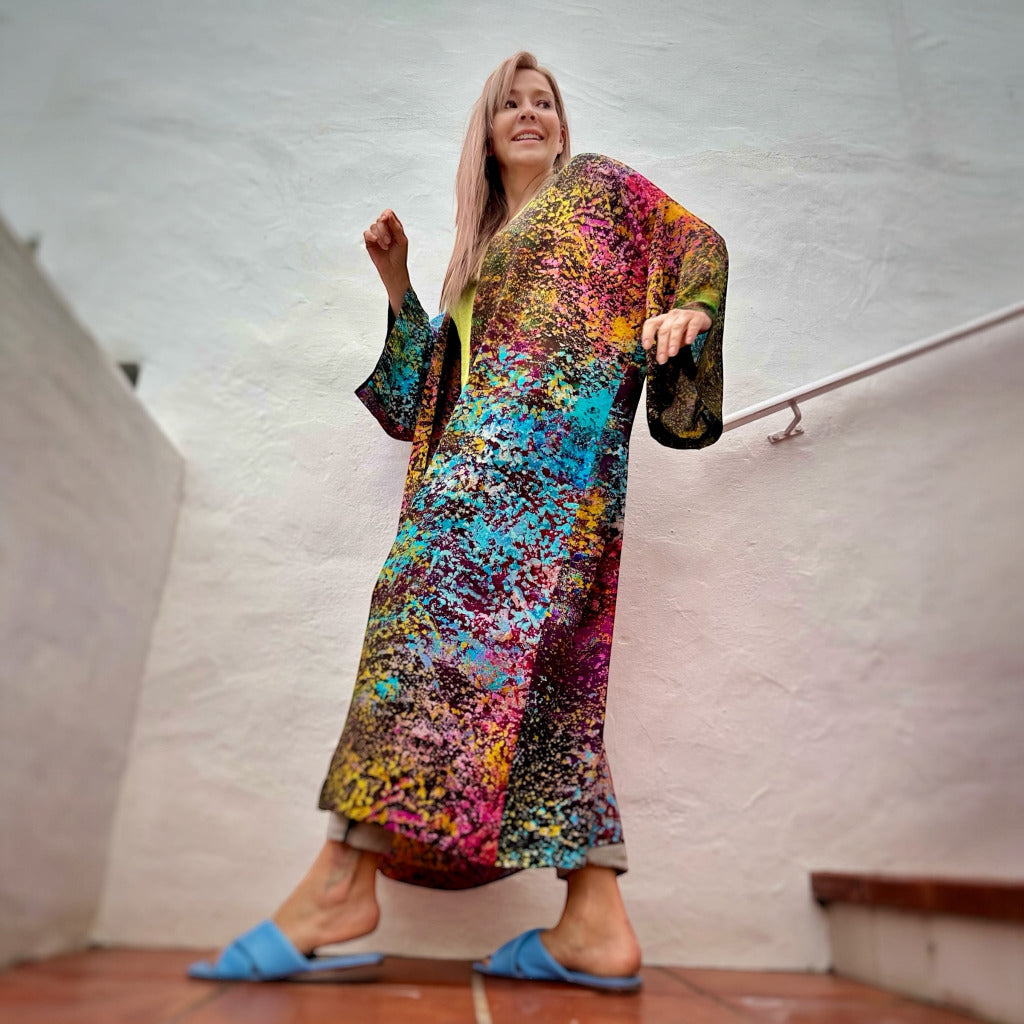 Seidenkimono "Trifidnebel"