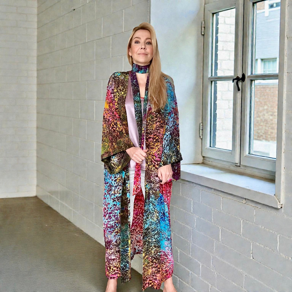 Seidenkimono "Trifidnebel"