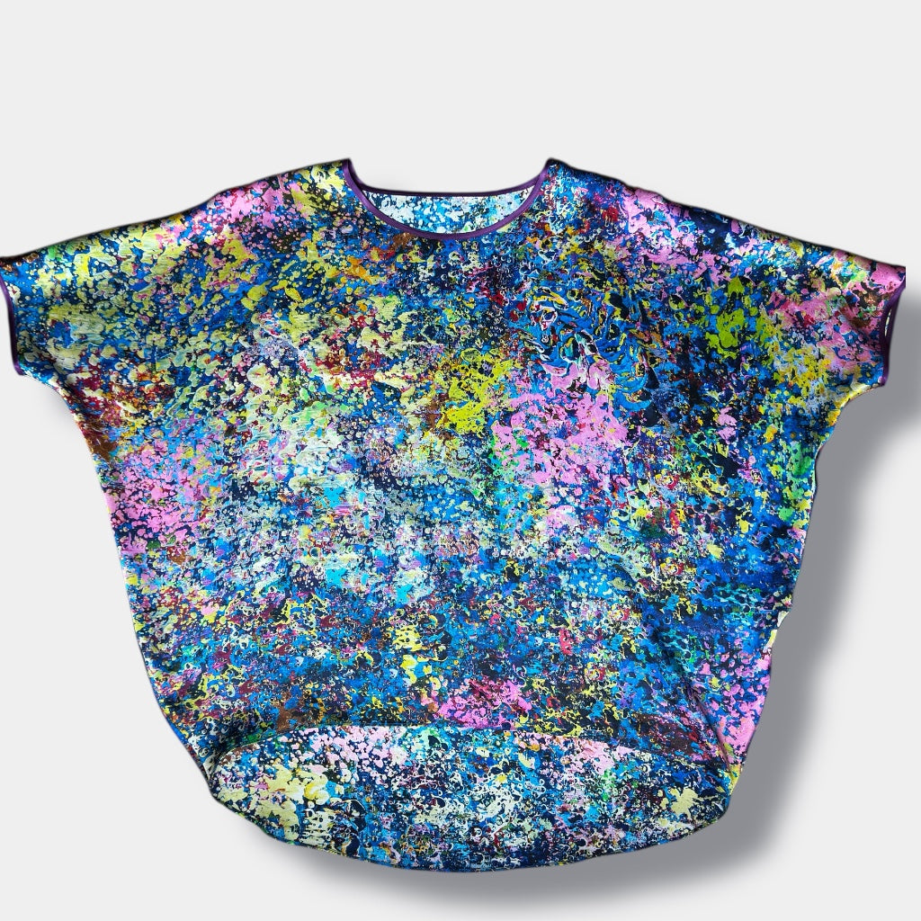 Chemisier en soie « Jardin de Neptune »