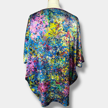 Chemisier en soie « Jardin de Neptune »