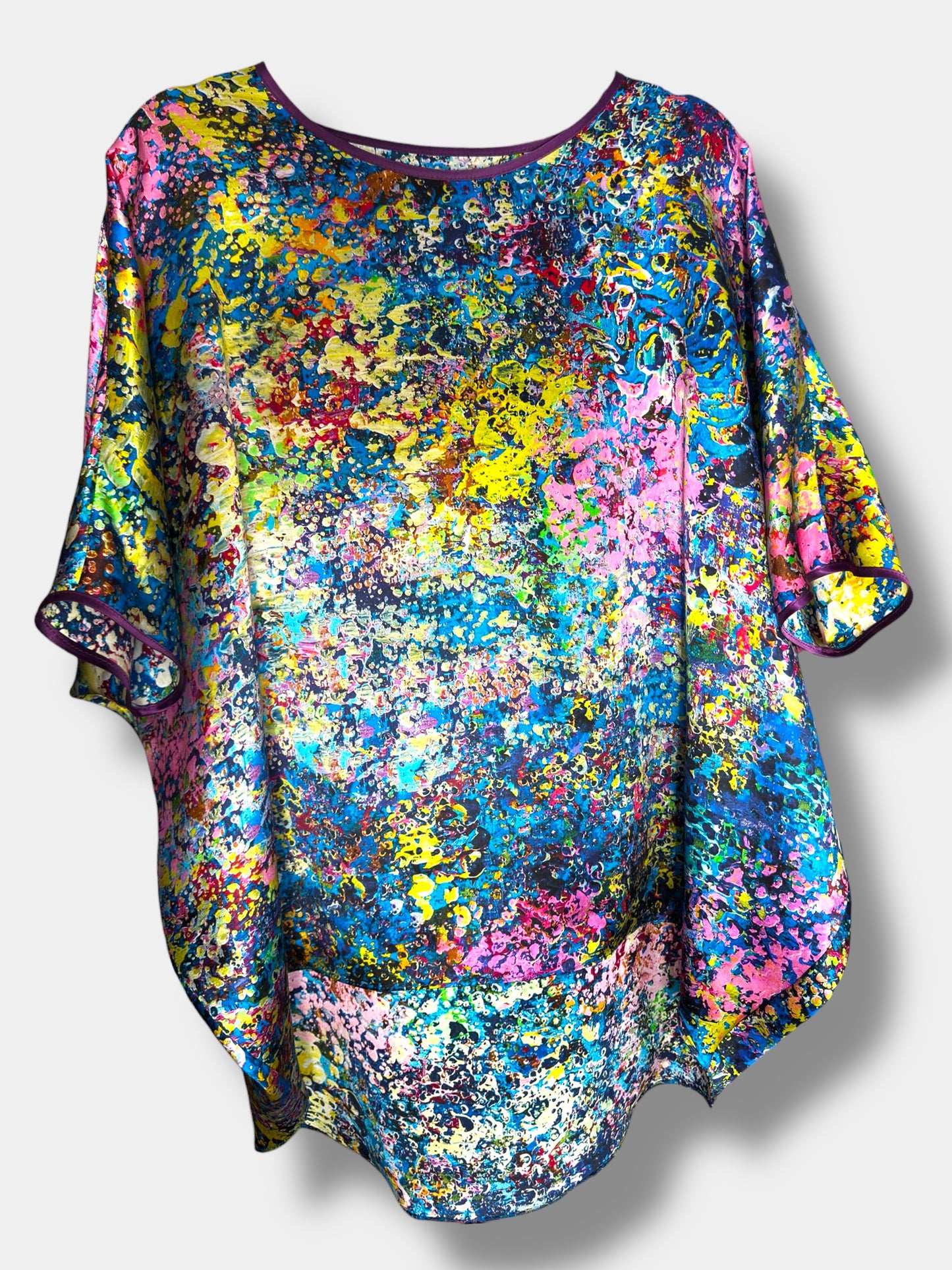 Chemisier en soie « Jardin de Neptune »