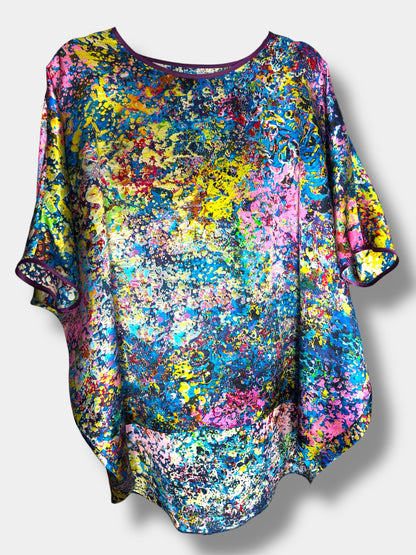 Chemisier en soie « Jardin de Neptune »