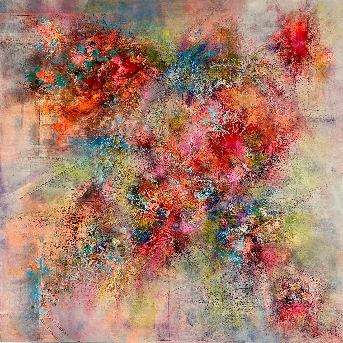 Original Painting Floral Aurora