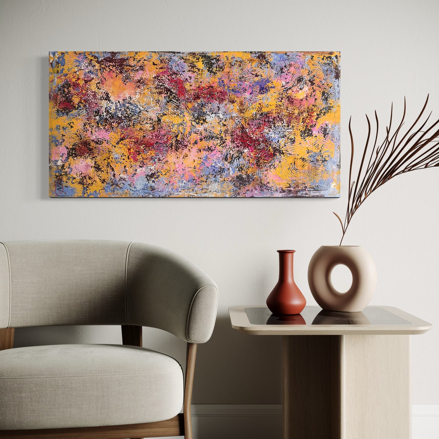 Original Painting Orbits of Thoughts
