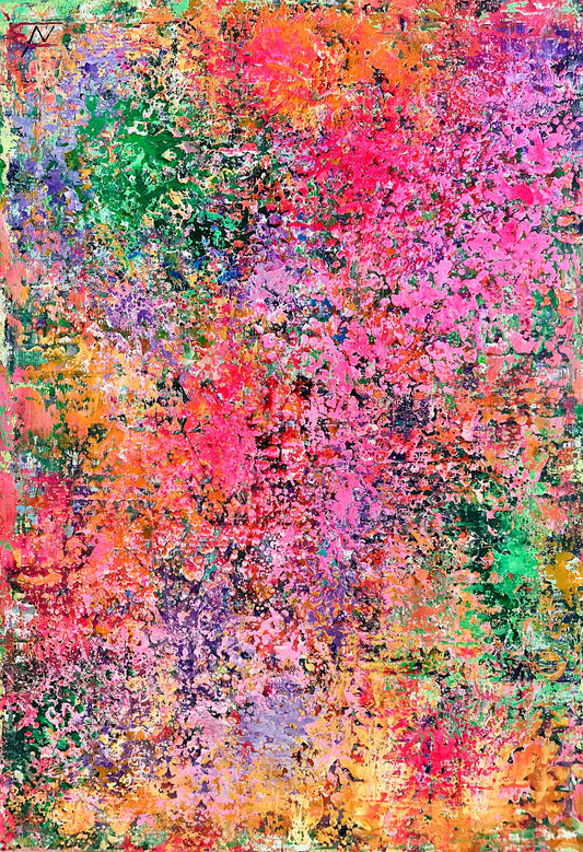 Original Painting Triumph of Flowers