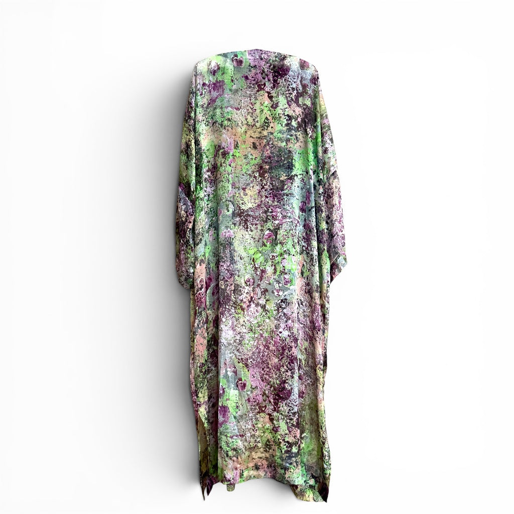Floral patterned dress on a white background