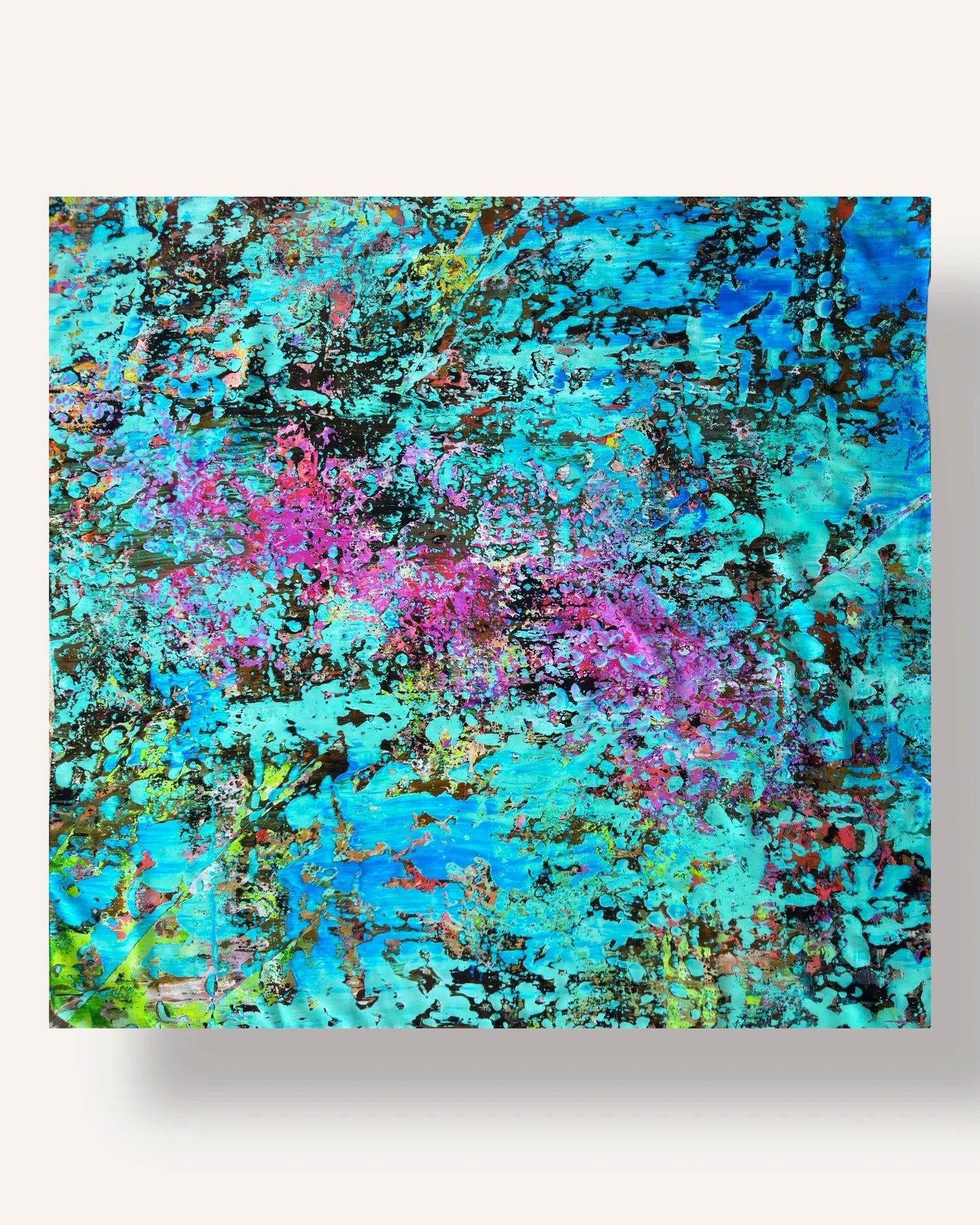 Seidenschal „Wald der Hoffnung“ 110 x 110 cm