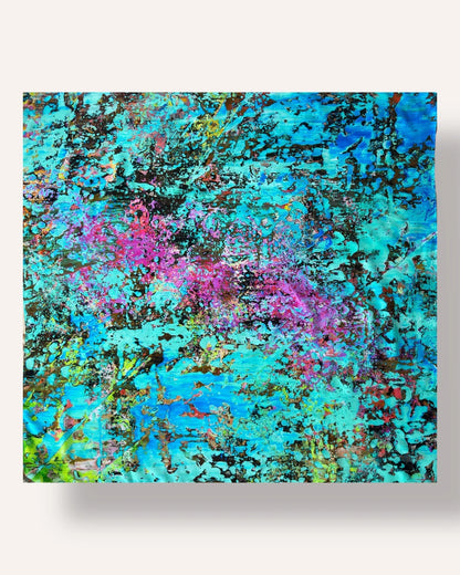 Seidenschal „Wald der Hoffnung“ 110 x 110 cm