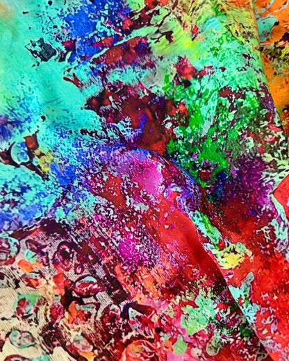 وشاح حرير "الغسق" 110*110