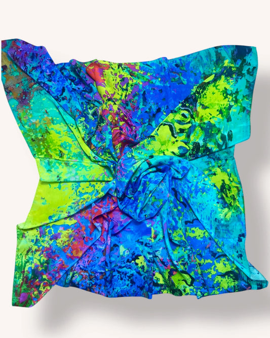 Silk Scarf "The Spectrum" 110*110