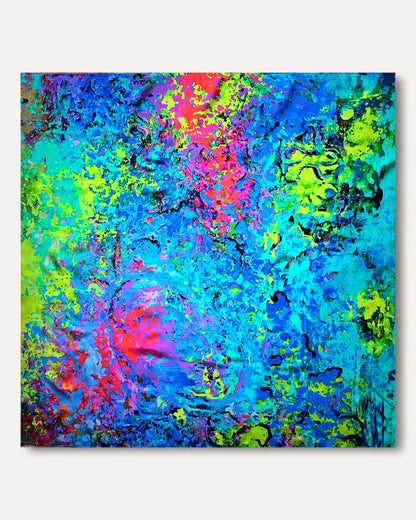 Seidenschal „Das Spektrum“ 110 x 110