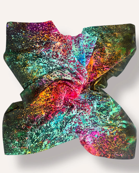 Silk Scarf "Trifid Nebula" 110*110
